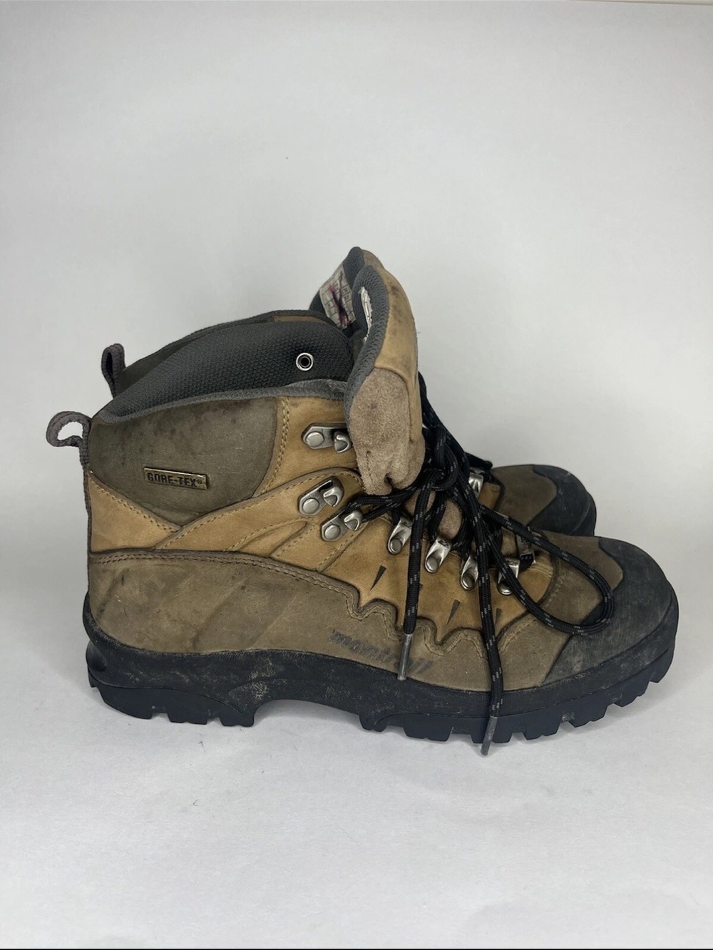 Montrail Gentorx GTX Hiking Trail Boots Brown Leather Waterproof Women Size 8.5